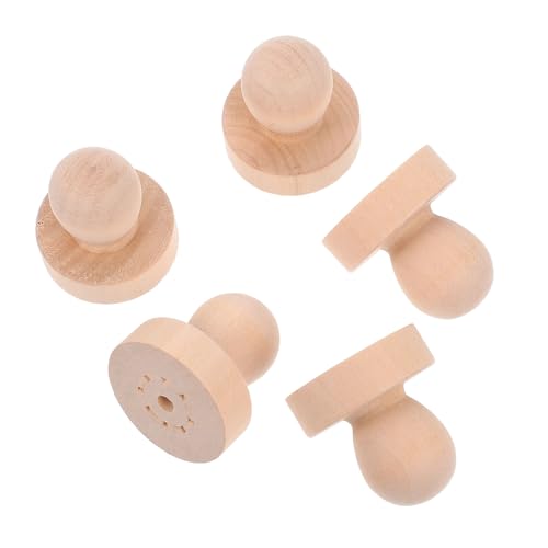 MOKKHNB 5 Stück Holzstempelgriff aus Massivem Holz für DIY Stempelarbeiten Ergonomischer Griff mit Glatter Oberfläche Sicher und Bequem für Präzises Stempeln als Holzstempel zubehör MOKKHNB 5 Stück Holzstempelgriff aus Massivem Holz für DIY Stempelarbeiten Ergonomischer Griff mit Glatter Oberfläche Sicher und Bequem für Präzises Stempeln als Holzstempel zubehör von MOKKHNB