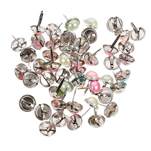 MOKKHNB 50 Stück Kleiner Brads Papierklammern Dekorative Befestigungen Rundkopf Perle Für Scrapbooking Basteln Selbstgemacht MOKKHNB 50 Stück Kleiner Brads Papierklammern Dekorative Befestigungen Rundkopf Perle Für Scrapbooking Basteln Selbstgemacht von MOKKHNB