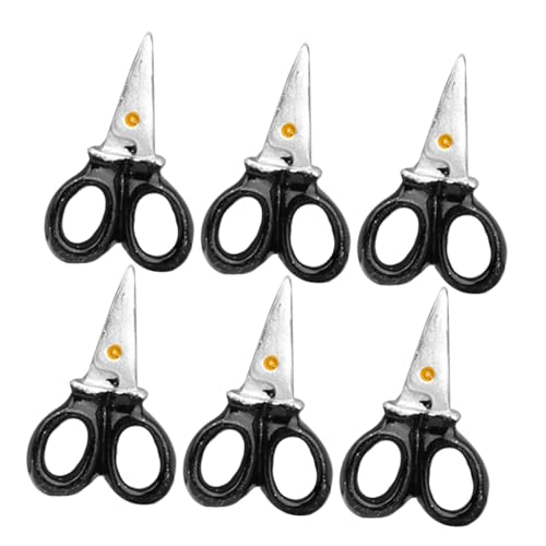 MOKKHNB 6 Stück Teiliges Miniatur scheren Leichtem Harz Detailgetreu für Puppenhaus DIY Bastelprojekte Miniatur Requisite für Kreative Schmuckanhänger und Puppenhausdekoration von MOKKHNB