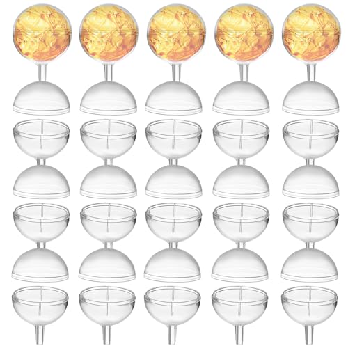 MOKKHNB 80 Stück Schokoladenstraußbecher Transparente Süßigkeitenhalter für Schokoladenbouquets Robuste Acryl Verpackung Einfache Montage für Geburtstage und Valentinstag von MOKKHNB