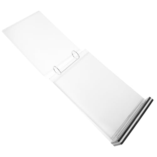 MOKKHNB Acryl Flip Displayständer Seitiger Transparenter Menühalter für Schreibtisch Stabiler Sockel für Restaurantmenüs Fotos und Veranstaltungen Installieren von MOKKHNB