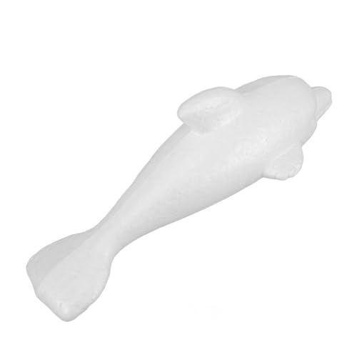MOKKHNB DIY Schaumdelfin Figurine Großer Unlackierter Delphin für Kreative Bastelprojekte und Dekoration für Gruppenaktivitäten von MOKKHNB