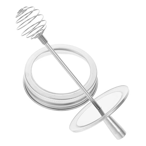MOKKHNB Edelstahl Honiglöffel mit Deckel für Einmachgläser Honigdipper und Rührstab Luftdichter Honigtopf Verschluss Langlebig und Einfach zu Reinigen Vielseitig für Honigbehälter MOKKHNB Edelstahl Honiglöffel mit Deckel für Einmachgläser Honigdipper und Rührstab Luftdichter Honigtopf Verschluss Langlebig und Einfach zu Reinigen Vielseitig für Honigbehälter von MOKKHNB
