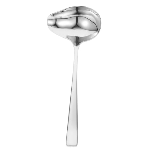 MOKKHNB Edelstahl Sauce Spoon mit Schrägem Ausgießer Dicker Saucenlöffel mit Ergonomischem Design Spülmaschinenfest für Dressings Desserts und Bratensoßen im Küchenalltag MOKKHNB Edelstahl Sauce Spoon mit Schrägem Ausgießer Dicker Saucenlöffel mit Ergonomischem Design Spülmaschinenfest für Dressings Desserts und Bratensoßen im Küchenalltag von MOKKHNB