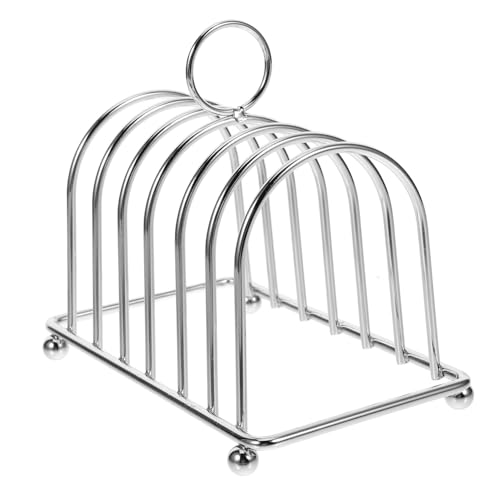 MOKKHNB Edelstahl Toastständer für Scheiben Langlebiger Platzsparender Brotregalhalter für Küche und Haushalt Multifunktionaler Aufbewahrungsständer für Toast Muffins Bagels MOKKHNB Edelstahl Toastständer für Scheiben Langlebiger Platzsparender Brotregalhalter für Küche und Haushalt Multifunktionaler Aufbewahrungsständer für Toast Muffins Bagels von MOKKHNB