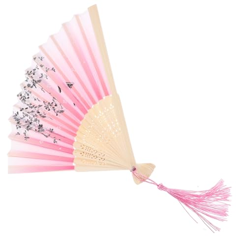 MOKKHNB Faltbarer Handfächer Bambus Eleganter Tanzfächer mit Quaste für Fotografie und Dekoration für Hochzeiten und Sommerreisen MOKKHNB Faltbarer Handfächer Bambus Eleganter Tanzfächer mit Quaste für Fotografie und Dekoration für Hochzeiten und Sommerreisen von MOKKHNB