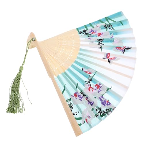 MOKKHNB Faltbarer Vintage Handfächer Bambus mit Quaste Eleganter Chinesischer Stil für Hochzeiten Partys und Tanzaufführungen Antikes Design Tragbar und Platzsparend MOKKHNB Faltbarer Vintage Handfächer Bambus mit Quaste Eleganter Chinesischer Stil für Hochzeiten Partys und Tanzaufführungen Antikes Design Tragbar und Platzsparend von MOKKHNB