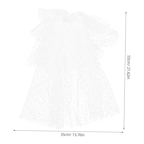 MOKKHNB French Vintage Braut Schleier Kurz Mehrlagig Tüll Hochzeits Kopfschmuck Damen Brautschmuck Für Brautdusche Junggesellinnenabschied Halloween Fest MOKKHNB French Vintage Braut Schleier Kurz Mehrlagig Tüll Hochzeits Kopfschmuck Damen Brautschmuck Für Brautdusche Junggesellinnenabschied Halloween Fest von MOKKHNB