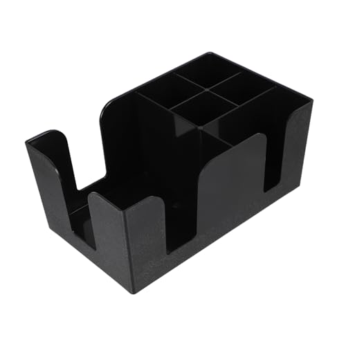 MOKKHNB Multi Use Bar Caddy mit Fächern Eleganter Aufbewahrungsbox für Servietten Strohhalme für Teestationen Cafés Design für Ansprechende Präsentation von MOKKHNB