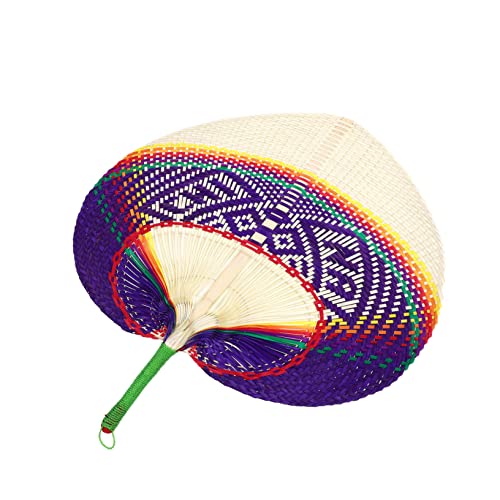 MOKKHNB Natürlicher Handgefertigter Bambusfächer Herzförmig Gewebt Leichter Sommer-handfächer für Kühlende Luft Vielseitig als Foto-requisite und Wanddekoration für Party Hochzeit Zuhause von MOKKHNB