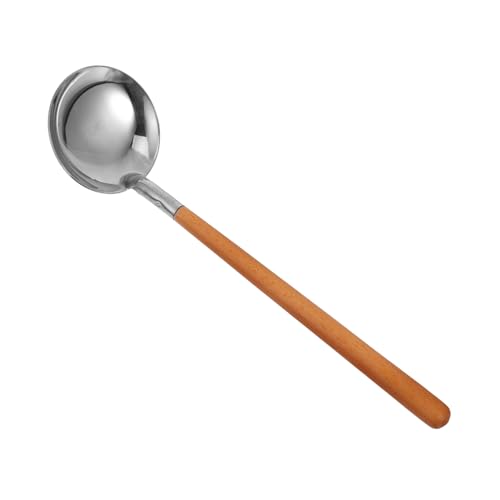MOKKHNB Saucenkelle mit Langem Holzgriff Robuste Küchengeräte für Servieren von Suppen und Eintöpfen Vielseitiges Küchenutensil mit Integriertem Sieb Ergonomisches Design für Komfortable MOKKHNB Saucenkelle mit Langem Holzgriff Robuste Küchengeräte für Servieren von Suppen und Eintöpfen Vielseitiges Küchenutensil mit Integriertem Sieb Ergonomisches Design für Komfortable von MOKKHNB
