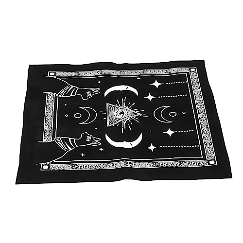 MOKKHNB Tarot Tischdecke für Wahrsagerei Hochwertige Tischmatte mit Sonne Mond Sternen für Tarot Lesungen und Spirituelle Rituale Robuste und Strapazierfähige Materialien Kreatives Design von MOKKHNB