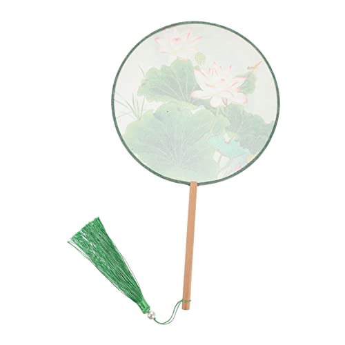 MOKKHNB Transparenter Seidenhandfächer Chinesischer Runder Fächer mit Quasten für Tanz Fotografie Elegantes Wohnaccessoire MOKKHNB Transparenter Seidenhandfächer Chinesischer Runder Fächer mit Quasten für Tanz Fotografie Elegantes Wohnaccessoire von MOKKHNB