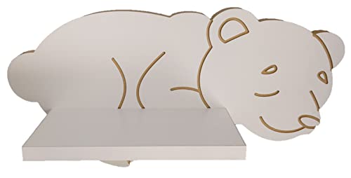 MOLILAND Wandregal schlafendes Teddybär, Elegance- Skandinavischer Stil von MOLILAND