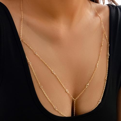 MOLIMOLI 1 Stück Kettengürtel Gold Bauchkette, Modischer MetallBH, Kettengürtel Taillenkette, Goldene Mehrschichtige Taillenkette, Damen Körperketten Eleganter Schmuck MOLIMOLI 1 Stück Kettengürtel Gold Bauchkette, Modischer MetallBH, Kettengürtel Taillenkette, Goldene Mehrschichtige Taillenkette, Damen Körperketten Eleganter Schmuck von MOLIMOLI