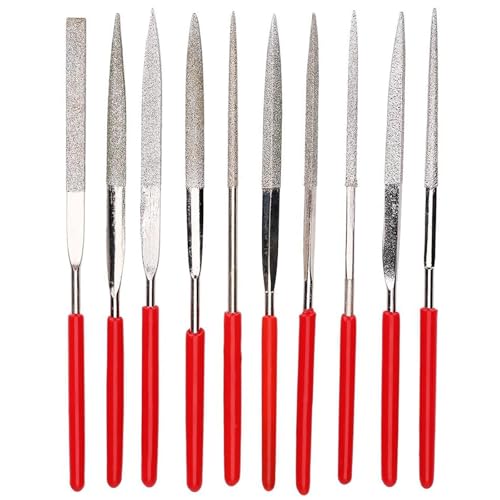 MOLIMOLI 10 Stück Mini Diamant Nadelfeilen Set 2x100 mm – Schlüsselfeilen für Speckstein, Holz & Metall | Feilenset mit 10 Modelle für Modellbau, 3D Drucker Zubehör & Holzbearbeitung Werkzeuge MOLIMOLI 10 Stück Mini Diamant Nadelfeilen Set 2x100 mm – Schlüsselfeilen für Speckstein, Holz & Metall | Feilenset mit 10 Modelle für Modellbau, 3D Drucker Zubehör & Holzbearbeitung Werkzeuge von MOLIMOLI