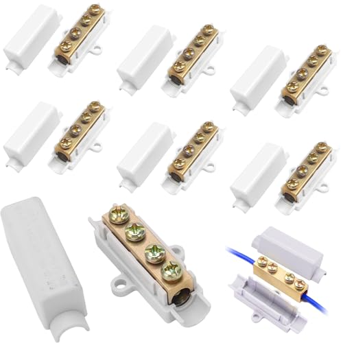 MOLIMOLI 6 Stück Kabelverbinder Klemmleiste für 2,5-16 mm² – Kabelklemmen Elektro, Lüsterklemme, Klemmblock, Verbindungsklemme, Hauptleitungsabzweigklemme, Reihenklemmen, Stoßverbinder (1000V, 100A) MOLIMOLI 6 Stück Kabelverbinder Klemmleiste für 2,5-16 mm² – Kabelklemmen Elektro, Lüsterklemme, Klemmblock, Verbindungsklemme, Hauptleitungsabzweigklemme, Reihenklemmen, Stoßverbinder (1000V, 100A) von MOLIMOLI