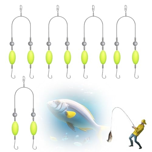 MOLIMOLI Double-Hook Reverse Bottom Rig, Angelzubehör Karpfen mit Anti-Tangle-Angelhaken, Zanderhaken & Drillinge Angelhaken – Ideal für Totschläger Angeln, Auftriebskörper & Karpfen Vorfach MOLIMOLI Double-Hook Reverse Bottom Rig, Angelzubehör Karpfen mit Anti-Tangle-Angelhaken, Zanderhaken & Drillinge Angelhaken – Ideal für Totschläger Angeln, Auftriebskörper & Karpfen Vorfach von MOLIMOLI