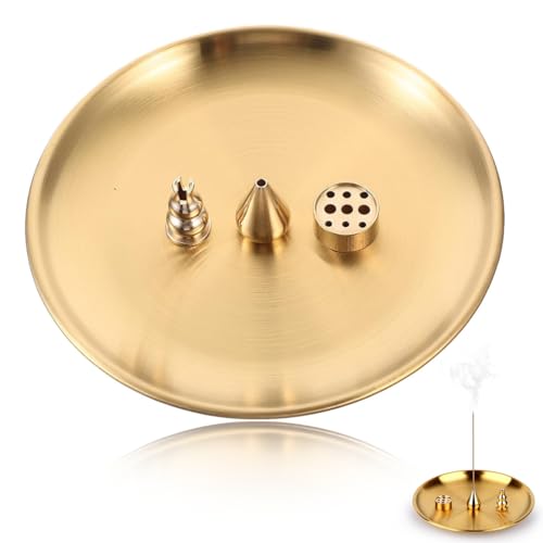 MOLIMOLI Räucherstäbchenhalter Set - 4-in-1 Messing Raucherstabchenhalter & Incense Holder für Räucherstäbchen & Räucherkegel mit Aschefänger MOLIMOLI Räucherstäbchenhalter Set - 4-in-1 Messing Raucherstabchenhalter & Incense Holder für Räucherstäbchen & Räucherkegel mit Aschefänger von MOLIMOLI
