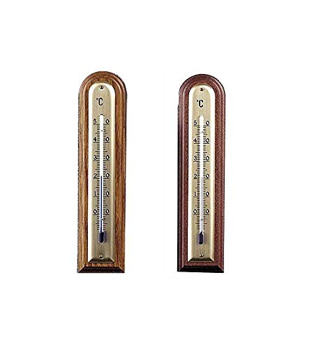 Thermometer aus Holz in geschwungenem Design von MOLLER