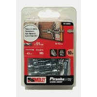 10 Metall-Dübel mit Spreizfunktion Ø 5 x 36 mm mit M5 Schraube MOLLY - M16006-XJ von MOLLY