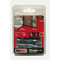 10 Metall-Dübel mit Spreizfunktion Ø 6 x 50 mm mit M6 Schraube MOLLY - M18106-XJ von MOLLY