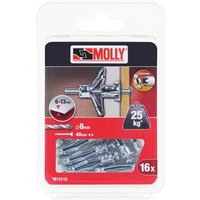 16 Metallspreizanker Ø 4 x 33 mm mit M4 Schrauben MOLLY - M14110-XJ von MOLLY