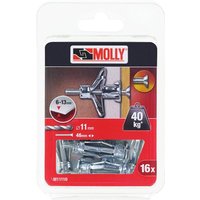 16 Metallspreizdübel ø 5 x 36 mm mit Schraube M5 Molly M11110-XJ 16 Metallspreizdübel ø 5 x 36 mm mit Schraube M5 Molly M11110-XJ von MOLLY
