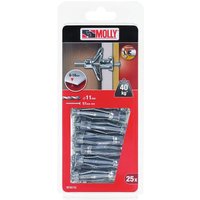 Molly - 25 Metallspreizdübel ø 6 x 50 mm mit Schraube M6 M18115-XJ Molly - 25 Metallspreizdübel ø 6 x 50 mm mit Schraube M6 M18115-XJ von MOLLY