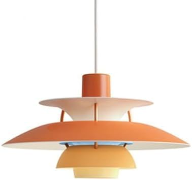 Esstisch Nordic Pendelleuchte, Industrielle Aluminium Wohnzimmerlampe Pendellampe, E27, Moderne klassisch Esstischlampe Hängelampe für Loft Cafe Bar Wohnzimmer Schlafzimmer, Höhenverstellbar (E,50CM) von MOLOURK