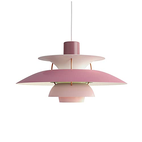 Vintage Esstisch Pendelleuchte, Industrielle Pendellampe, Ø40cm Lampenschirm, Höhenverstellbar, E27, Retro klassisch Hängelampe, für Loft Restaurant Cafe Bar Wohnzimmer Schlafzimmer (B,40CM) von MOLOURK