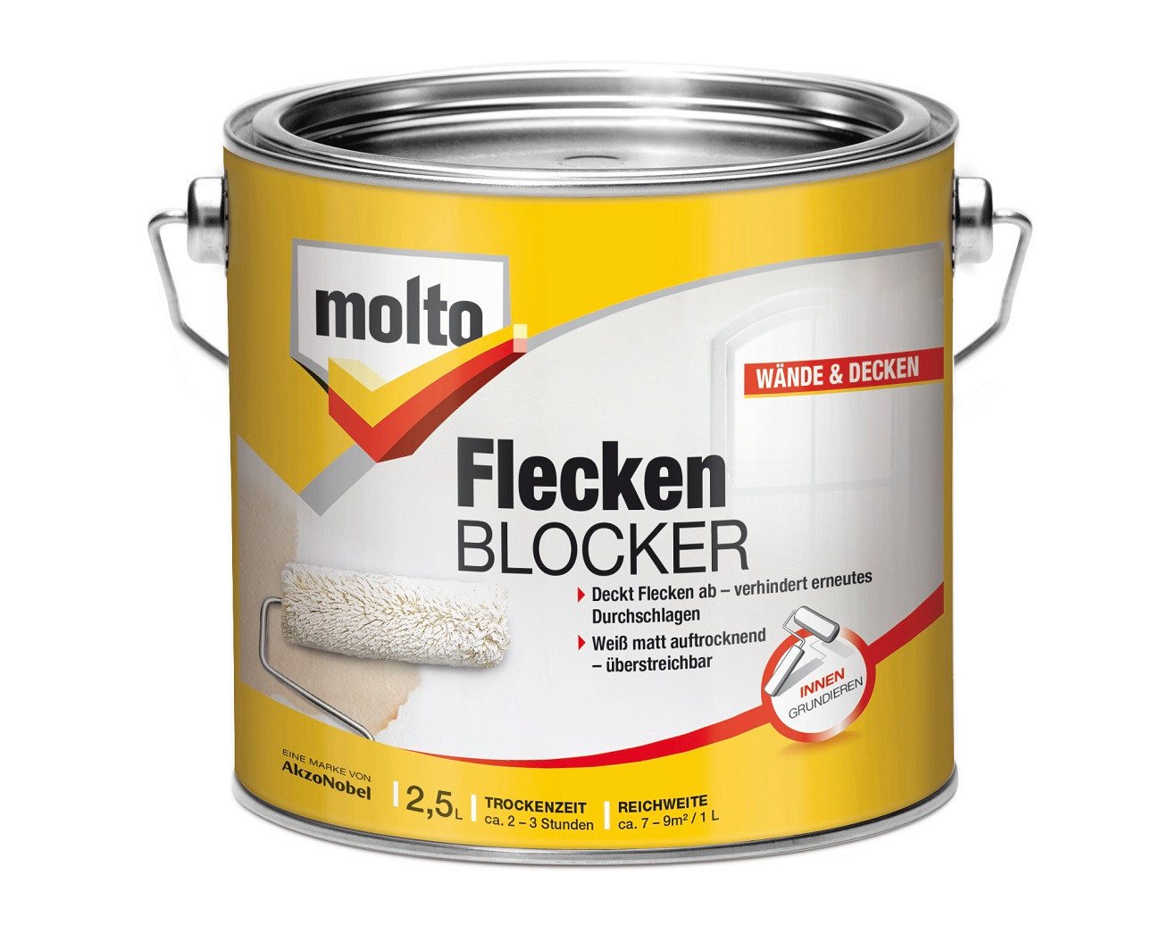 MOLTO Spachtelmasse MOLTO Flecken-Blocker, 2,5 Ltr von MOLTO