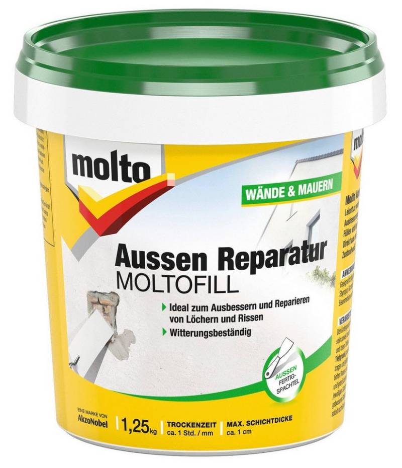 MOLTO Spachtelmasse MOLTO Moltofill Fertigspachtel Außen 1,25 Kg von MOLTO