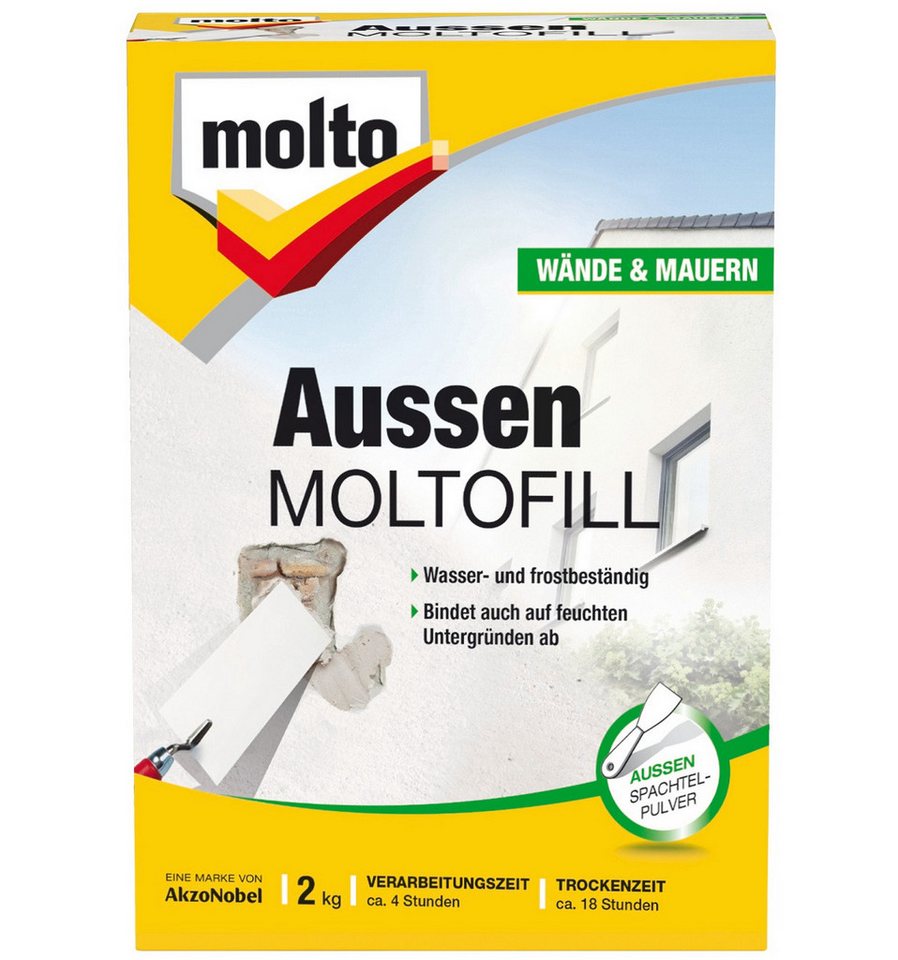 MOLTO Spachtelmasse MOLTO Moltofill Spachtelpulver Außen 2 Kg von MOLTO