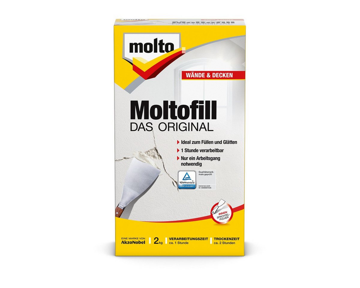 MOLTO Spachtelmasse MOLTO Moltofill Spachtelpulver Innen 2 Kg von MOLTO