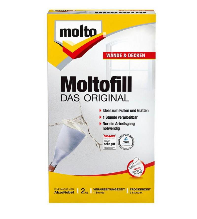 MOLTO Spachtelmasse MOLTO Moltofill Spachtelpulver Innen 5 Kg von MOLTO