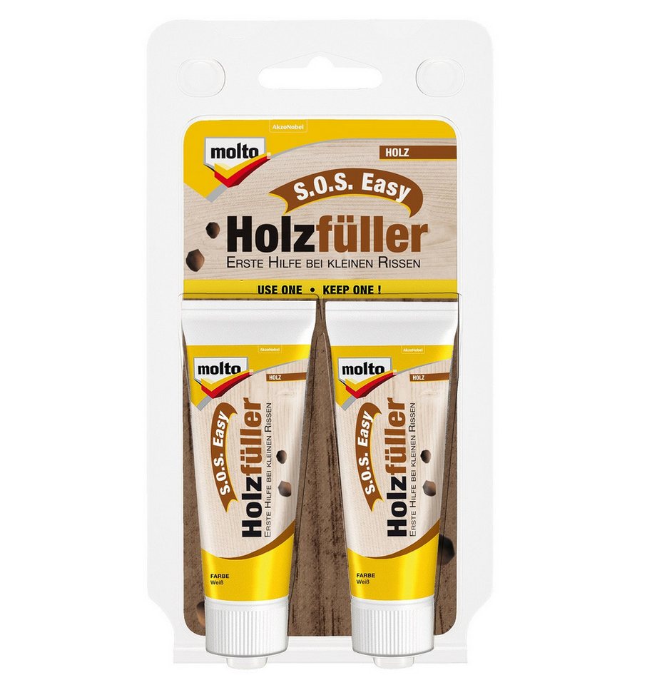 MOLTO Spachtelmasse MOLTO S.O.S Easy Holzfüller 2x20ml von MOLTO