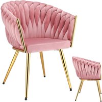 MOLTO Stuhl, rosa, goldene Beine von MOLTO