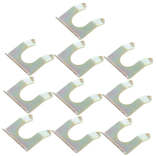 MOLUCKFU 10 Stück U Förmige Bremsleitung Clips Eisen Kraftstoffleitung Halteklammern für Sichere Bremsleitung Fixierung Einfache Installation ohne Werkzeug Verbessert Bremsstabilität und von MOLUCKFU
