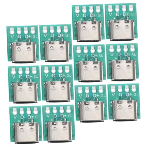 MOLUCKFU 12 Stück USB-c-anschlussplatine DIY 3.1 PCB-konverterplatinen-unterstützungsmodul Für Kabel MOLUCKFU 12 Stück USB-c-anschlussplatine DIY 3.1 PCB-konverterplatinen-unterstützungsmodul Für Kabel von MOLUCKFU