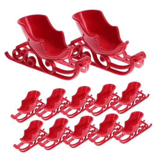 MOLUCKFU 12stücke Miniatur Weihnachtsmann Schlitten Ornament Für Baumdeko Rote Weihnachtsdeko Für Festtage Und Partys DIY Schlitten Dekoration Für Tisch Und Zuhause MOLUCKFU 12stücke Miniatur Weihnachtsmann Schlitten Ornament Für Baumdeko Rote Weihnachtsdeko Für Festtage Und Partys DIY Schlitten Dekoration Für Tisch Und Zuhause von MOLUCKFU