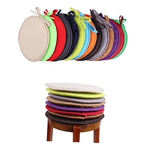 MOLUCKFU Rundes Sitzkissen Durchmesser Schwammkissen Für Stuhl Und Boden Zuhause Büro Restaurant Orange Design Mit Riemen Für Komfort Und Dekoration von MOLUCKFU