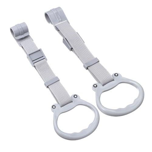 MOLUCKFU 2 Laufgitter Pull Up Ringe Verstellbare Babyhängeringe aus Weichem Kunststoff Robust und Kinderfreundlich für Laufstall Sicherheitsübungsbett und Stehübungen von MOLUCKFU