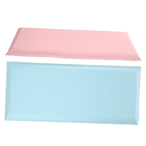 MOLUCKFU 2 Stück 3D Wandpolsterung Für Kinderzimmer Gepolsterte Wandpaneele Selbstklebend Wandschutz Stoßfänger Antikollision 20cm x 200cm Hellgrau von MOLUCKFU
