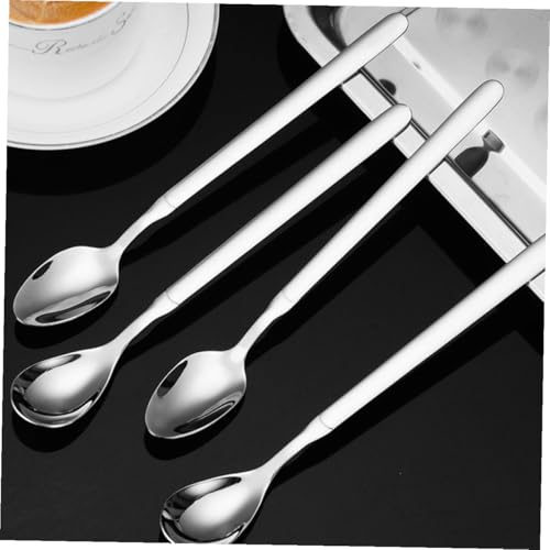MOLUCKFU 2 Stück Edelstahl Rührlöffel Langstielig Glatt Poliert Langlebig für Kaffee Milchtee Eiscreme Vielseitig Einsetzbar Robust MOLUCKFU 2 Stück Edelstahl Rührlöffel Langstielig Glatt Poliert Langlebig für Kaffee Milchtee Eiscreme Vielseitig Einsetzbar Robust von MOLUCKFU