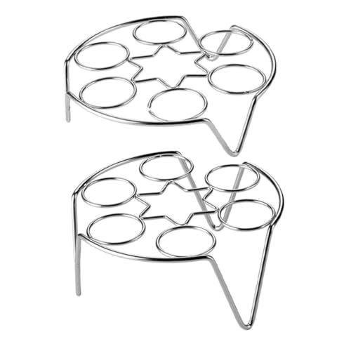 MOLUCKFU 2 Stück Eier Dampfgarer Rack Set Teiliges Eiersteamer Set für Küche Leicht zu Reinigen Rostfrei Multifunktional als Dampf und Kühlregal Nutzbar Kompakt und Handlich MOLUCKFU 2 Stück Eier Dampfgarer Rack Set Teiliges Eiersteamer Set für Küche Leicht zu Reinigen Rostfrei Multifunktional als Dampf und Kühlregal Nutzbar Kompakt und Handlich von MOLUCKFU
