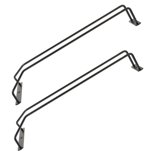 MOLUCKFU 2 Stück Metall Weinglashalter Unter Regal Hängend Glas Organizer Platzsparend Einfache Montage Stilvoll für Bar Küche Zuhause von MOLUCKFU