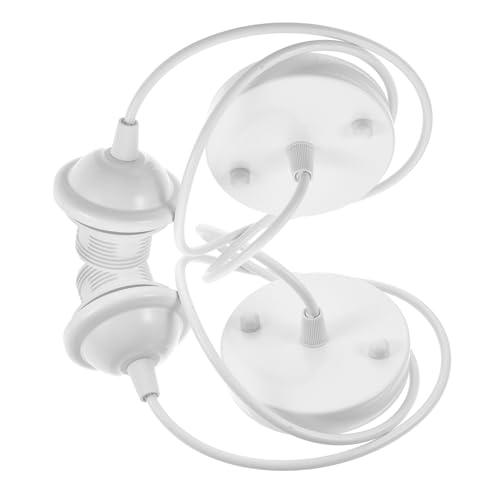 MOLUCKFU 2 Stück Schraubfassung Lampenhalterung Kabel Pendelleuchte Deckenhalterung Metall Abs Energieeffizient Verstellbar DIY Hängelampe Zubehör für Wohnzimmer Schlafzimmer Küche MOLUCKFU 2 Stück Schraubfassung Lampenhalterung Kabel Pendelleuchte Deckenhalterung Metall Abs Energieeffizient Verstellbar DIY Hängelampe Zubehör für Wohnzimmer Schlafzimmer Küche von MOLUCKFU