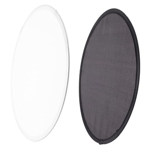 MOLUCKFU 2 Stück Tragbarer Faltbarer Runder Handfächer Geräuschloser Eleganter Faltfächer für Sommer Tanzen und Outdoor von MOLUCKFU