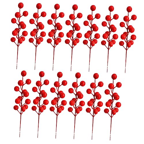 MOLUCKFU 20stücke Künstliche Rote Beeren Zweige Für Weihnachtsbaum Dekoration Lebensnahe Fake Berry Äste Für Bastelprojekte Und Festliche Anlässe Leicht Zu Reinigen Und Pflegeleicht MOLUCKFU 20stücke Künstliche Rote Beeren Zweige Für Weihnachtsbaum Dekoration Lebensnahe Fake Berry Äste Für Bastelprojekte Und Festliche Anlässe Leicht Zu Reinigen Und Pflegeleicht von MOLUCKFU